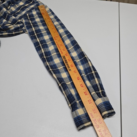 Denim & Supply Shirt Womens Large Blue Plaid Button Up Long Sleeve Casual Fall - Picture 10 of 12